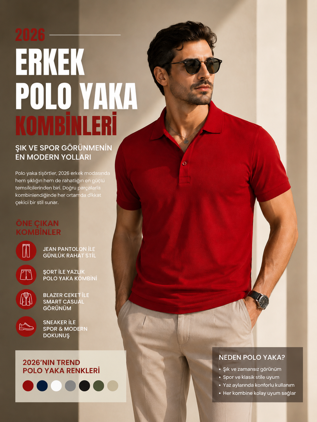 2026 Erkek Polo Yaka Kombinleri: Şık ve Spor Görünmenin Yolları