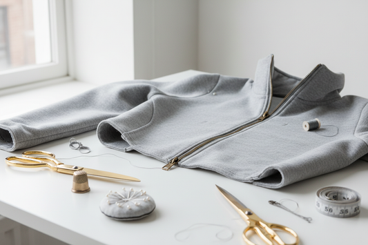 Fermuarlı Sweatshirt Dikimi: Pratik Teknikler ve Kalıpsız Yöntemler 2026