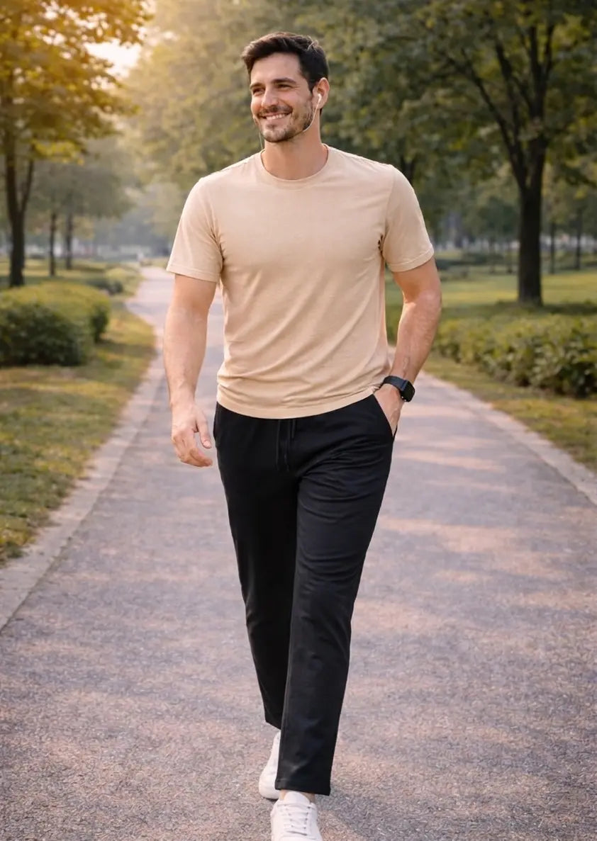 LUXIC CORE Erkek Slim Fit Eşofman Pantolon Pamuk Polyester Rahat Kalıp Spor Jogger LUXIC CORE