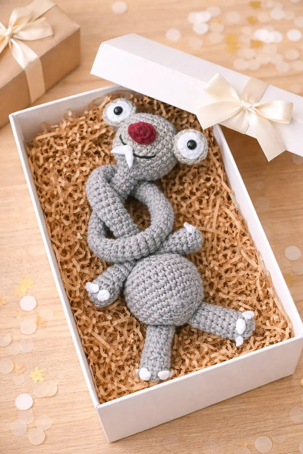 El Yapımı Amigurumi sid Araba Direksiyon Süsü, Sevimli Peluş Figür, Dekoratif Aksesuar LUXIC CORE