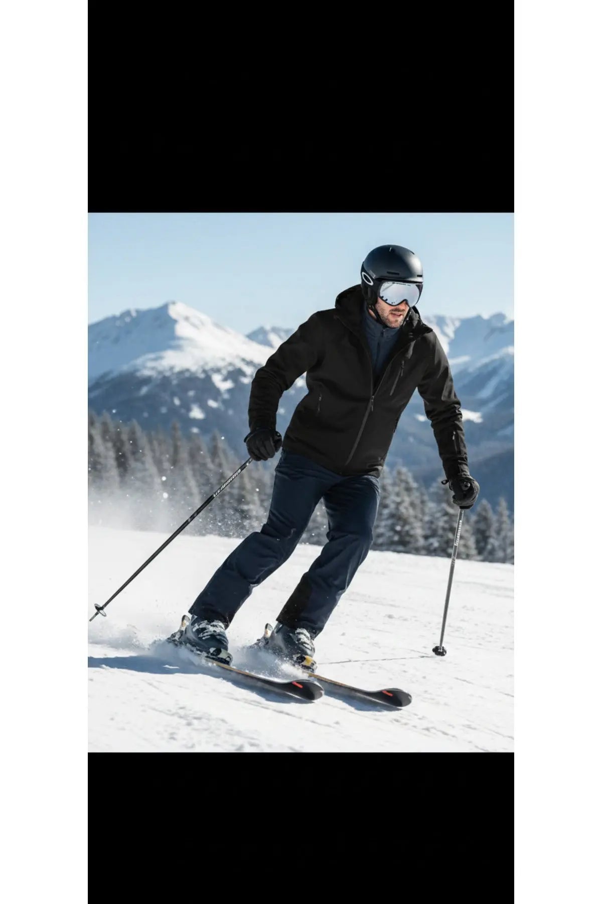 LUXIC CORE Erkek Kapüşonlu Softshell Mont Siyah – Suya Dayanıklı, Rüzgar Geçirmez Outdoor Mont LUXIC CORE