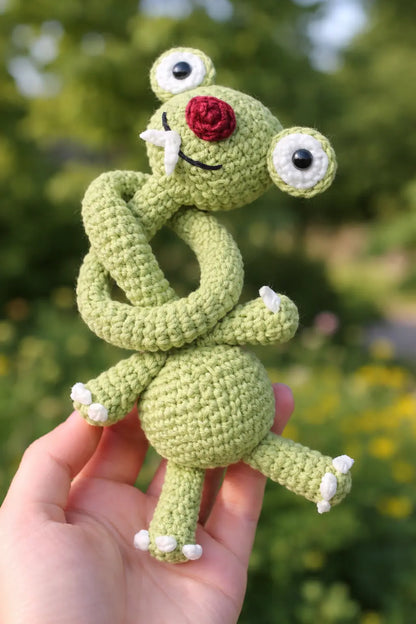 El Yapımı Amigurumi sid Araba Direksiyon Süsü, Sevimli Peluş Figür, Dekoratif Aksesuar LUXIC CORE