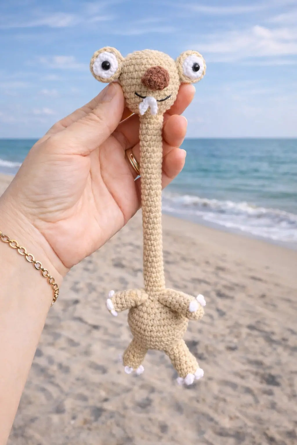 El Yapımı Amigurumi sid Araba Direksiyon Süsü, Sevimli Peluş Figür, Dekoratif Aksesuar LUXIC CORE