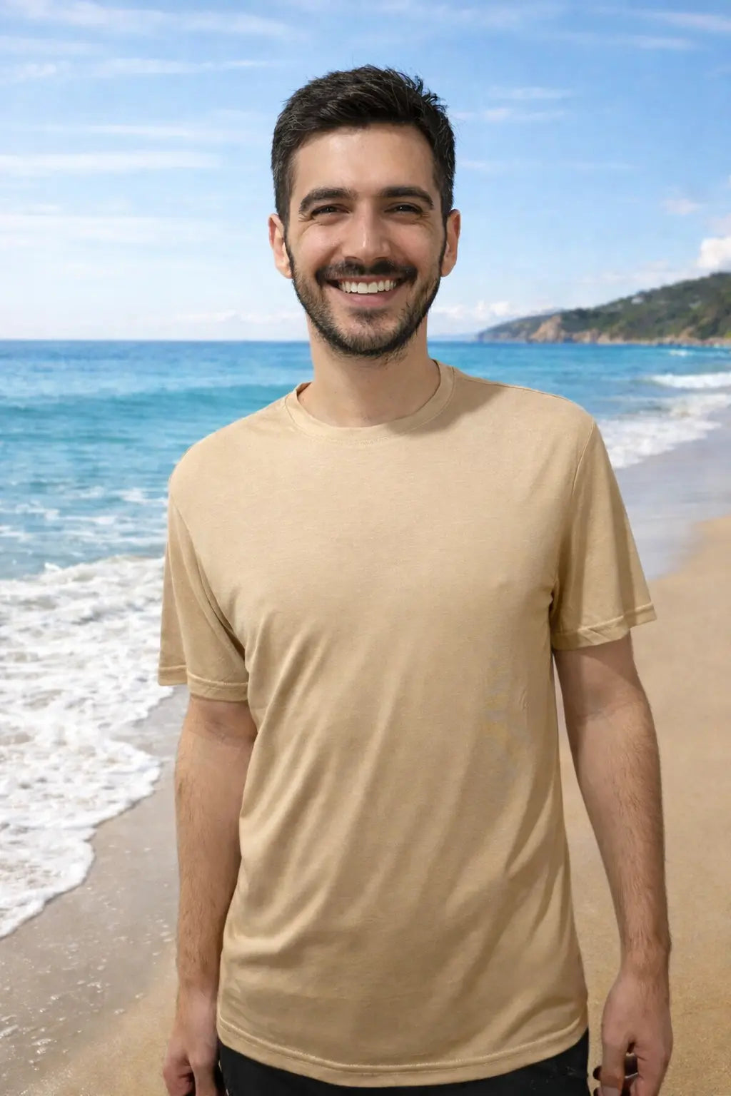 LUXIC CORE Basic Tişört %100 Pamuk Bisiklet Yaka Rahat Kesim Günlük Yazlık T-Shirt LUXIC CORE