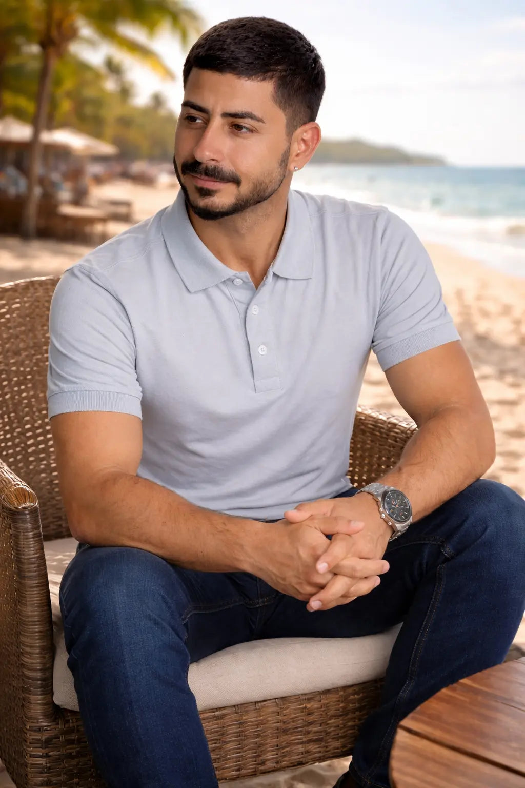 LUXIC CORE Erkek Polo Yaka Tişört Likralı Pike Kumaş Terletmez Slim Fit Günlük Şık Tasarım LUXIC CORE