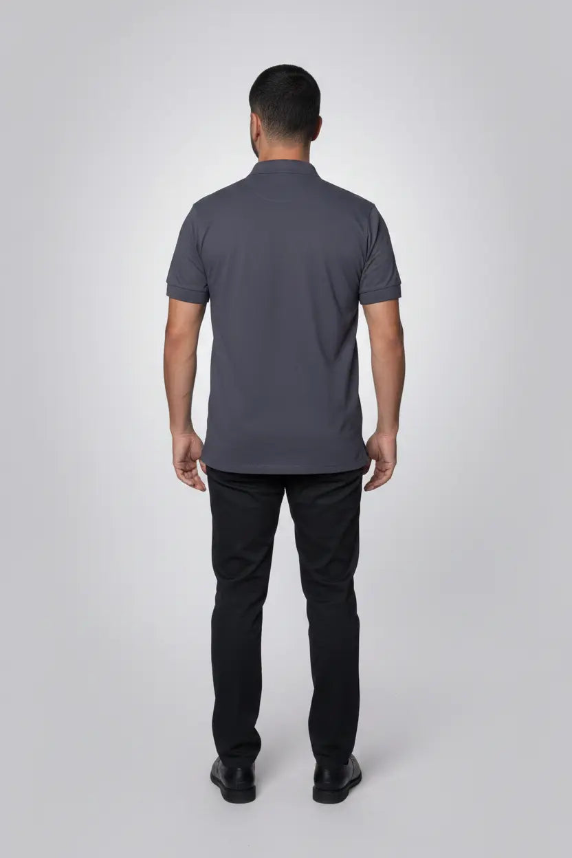 LUXIC CORE Erkek Polo Yaka Tişört Likralı Pike Kumaş Terletmez Slim Fit Günlük Şık Tasarım LUXIC CORE