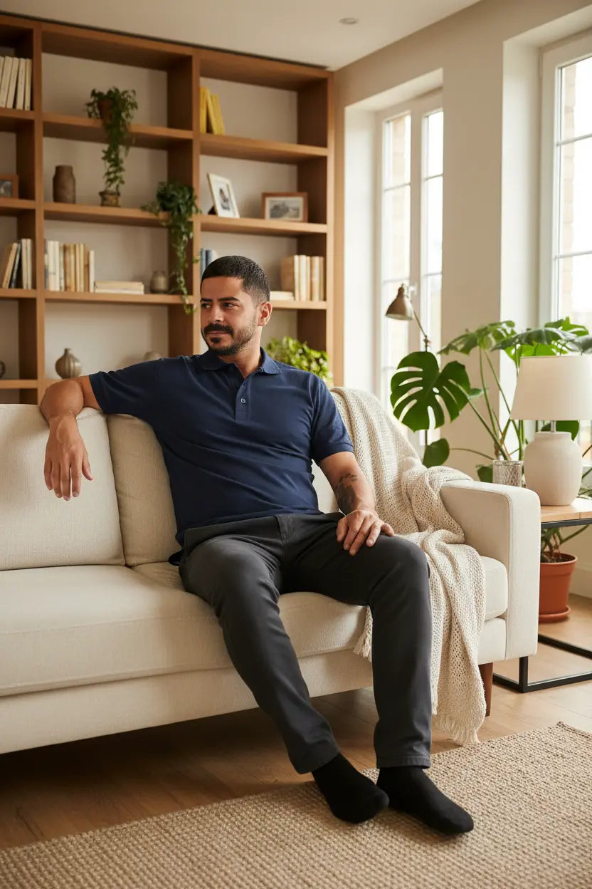 LUXIC CORE Erkek Polo Yaka Tişört Likralı Pike Kumaş Terletmez Slim Fit Günlük Şık Tasarım LUXIC CORE