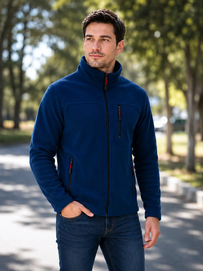LUXIC CORE Kapüşonlu Polar 3 Cepli Fermuarlı Sıcak Tutan Kışlık Outdoor Hoodie Günlük StilPro LUXIC CORE